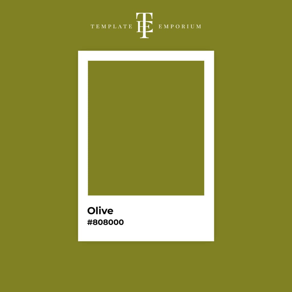 Perfect Green - Olive - The Template Emporium