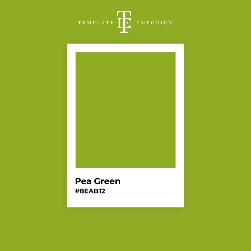 Perfect Green - Pea Green - The Template Emporium