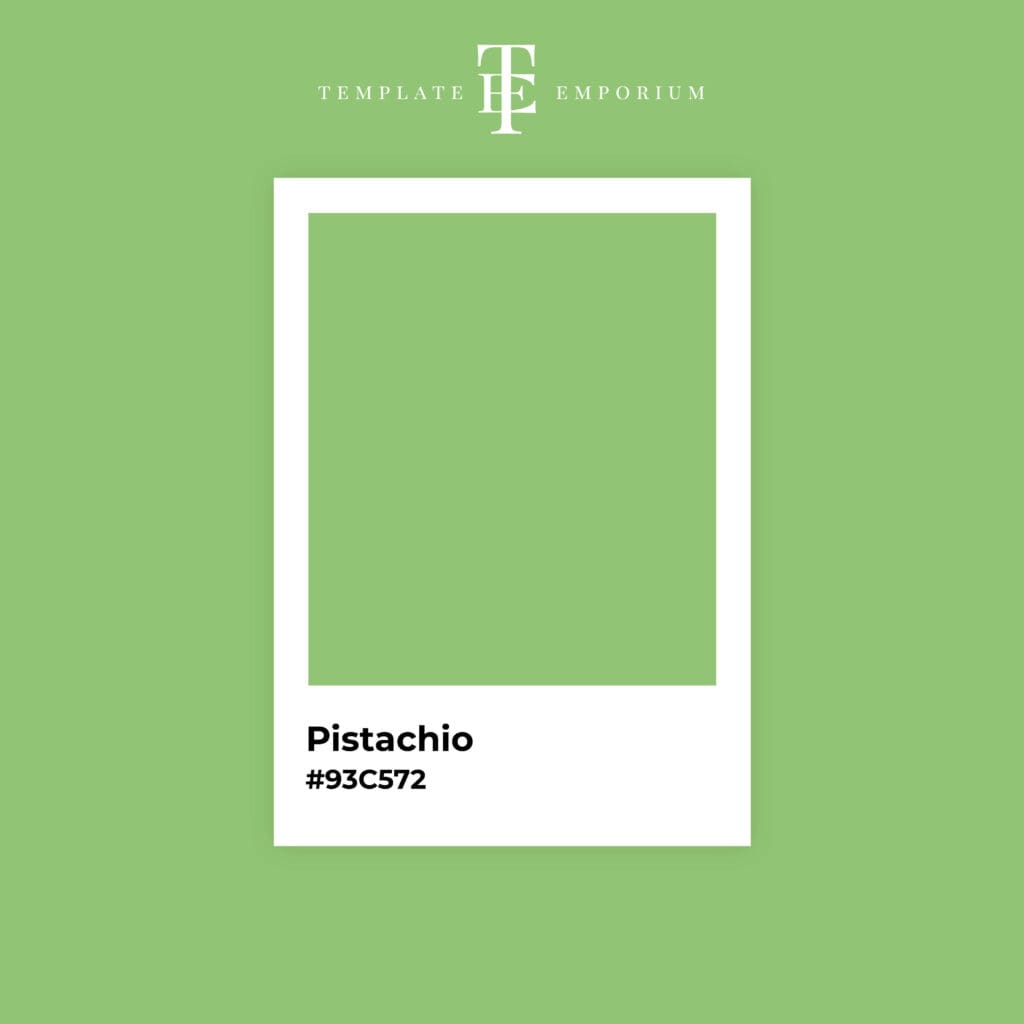 Perfect Green - Pistachio - The Template Emporium