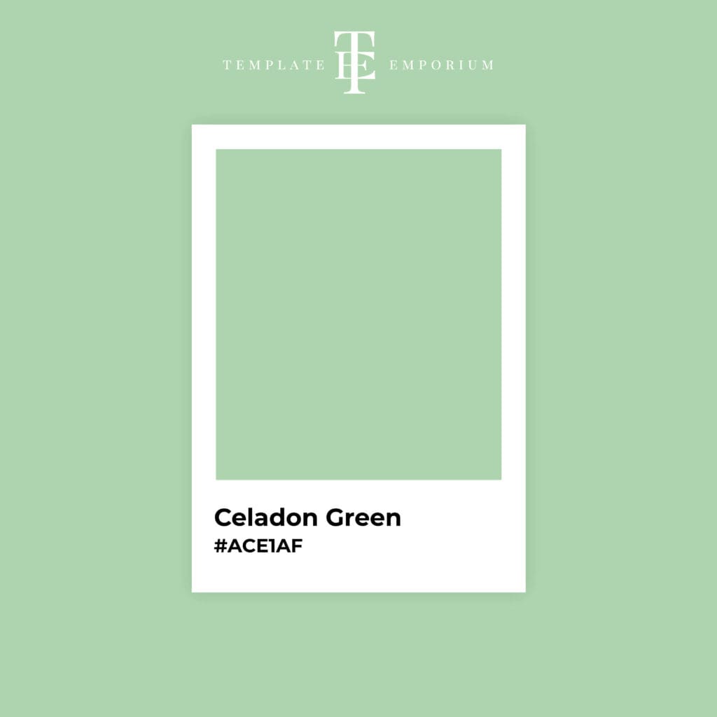 Perfect Green - Celadon Green - The Template Emporium
