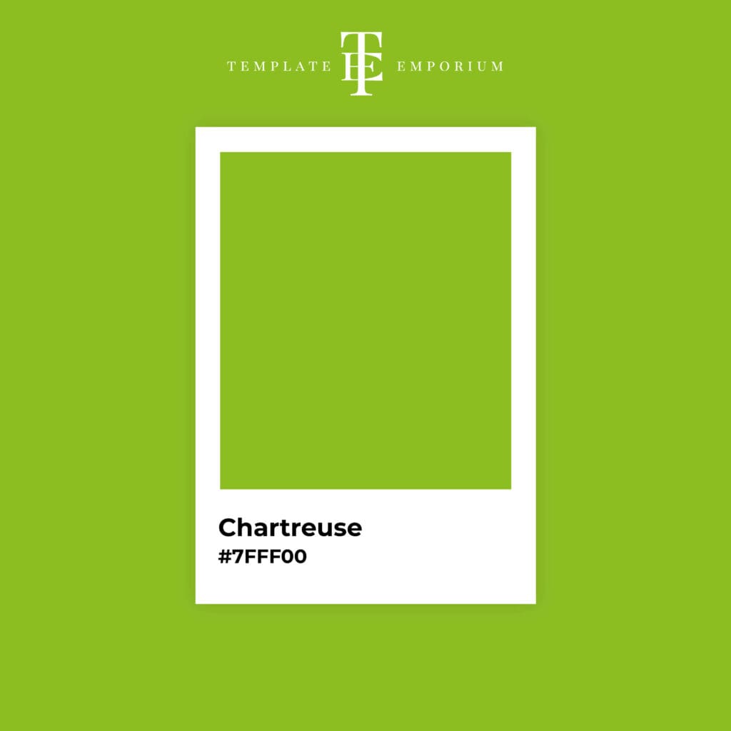 Perfect Green - Chartreuse - The Template Emporium